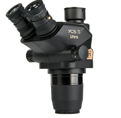 Микроскоп тринокулярный YCS-71 Ultra без стола и штатива (Черный) фото в интернет-магазине 05gsm.ru