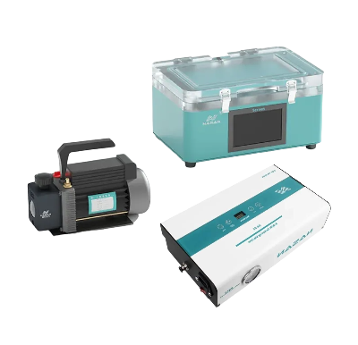 Комплект для переклейки дисплеев Nasan Supa Lite (Ламинатор 7", барокамера B2 и помпа RS1) фото в интернет-магазине 05gsm.ru