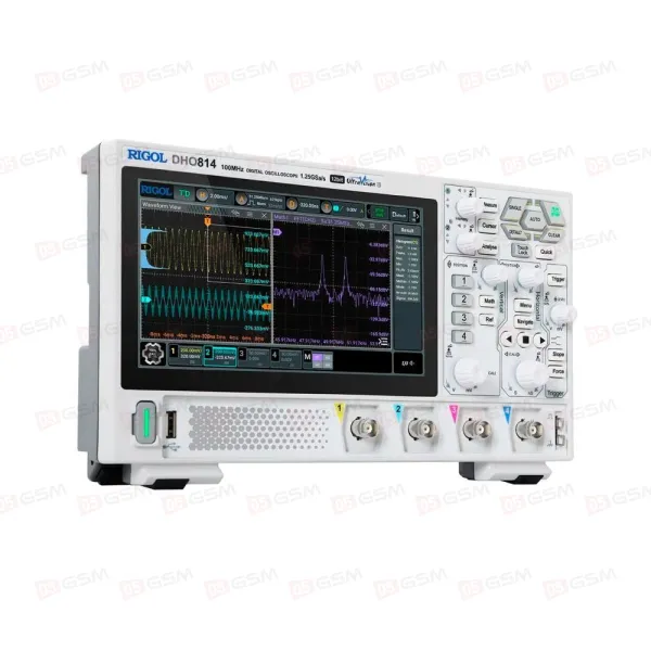 Осциллограф высокоточный Rigol DHO814 (100MHz mGALoscan 1.2s Gsat 2nUrVon) фото в интернет-магазине 05gsm.ru