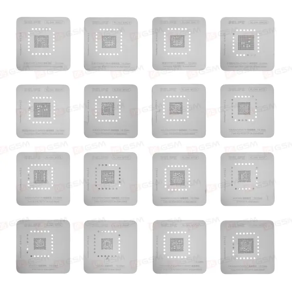 Набор трафаретов Relife RL-044 (Микросхемы Android; 58 штук) фото в интернет-магазине 05gsm.ru