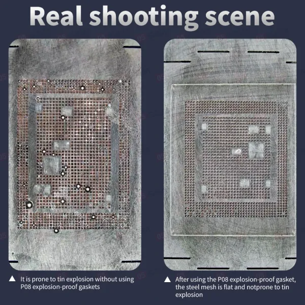 Термостойкое стеклышко-прокладка для пайки Lanrui P08 (От разбрызгивания припоя) фото в интернет-магазине 05gsm.ru