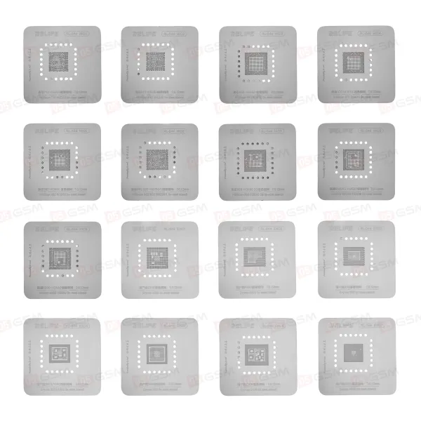 Набор трафаретов Relife RL-044 (Микросхемы Android; 58 штук) фото в интернет-магазине 05gsm.ru