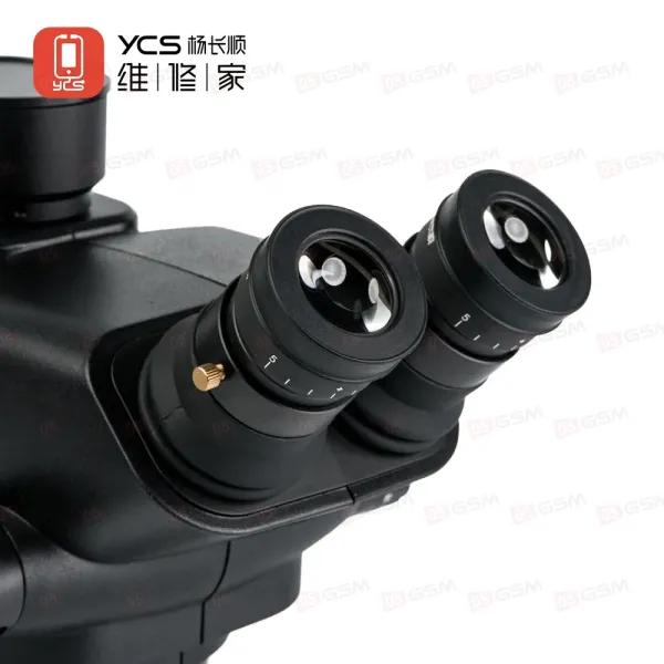 Микроскоп тринокулярный YCS-71 Ultra без стола и штатива (Черный) фото в интернет-магазине 05gsm.ru